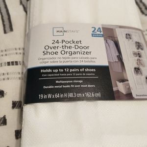 24-Pocket Over-The-Door Shoe Organizer